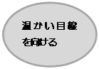 円/楕円​​: 温かい目線を向ける