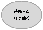 円/楕円​​: 共感する
心で聴く
